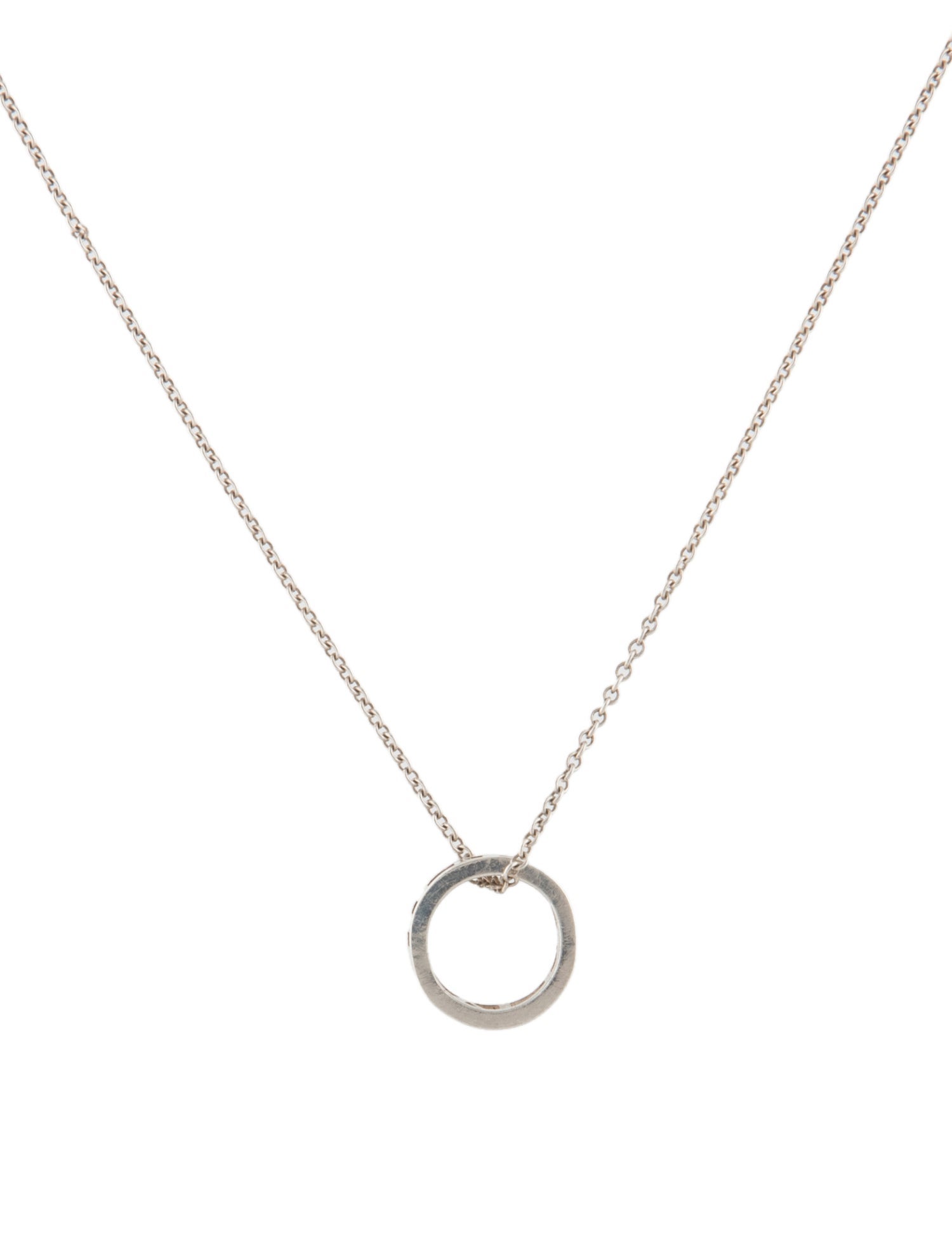 Tiffany & Co. Atlas Open Ring Pendant Necklace