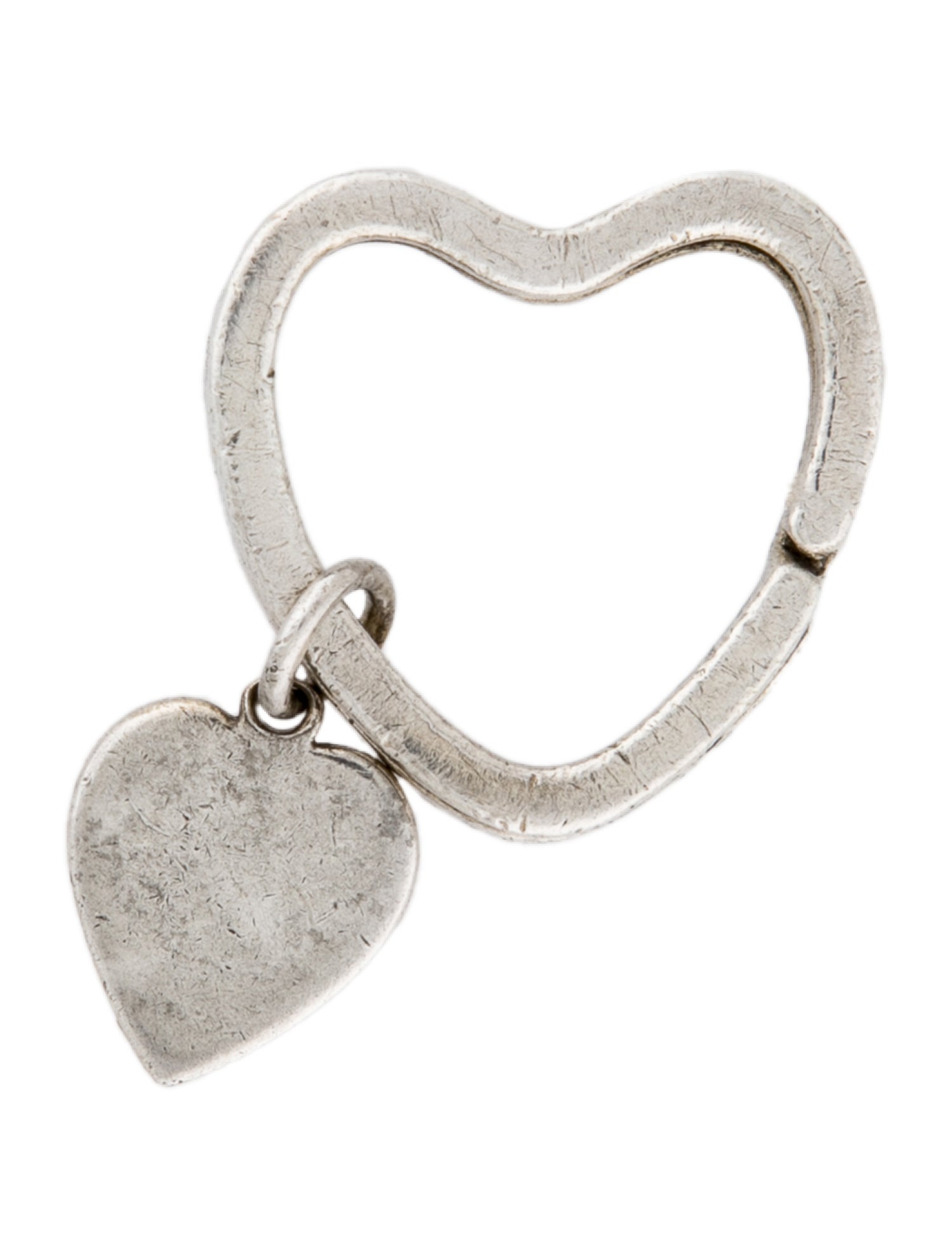 Tiffany & Co. Silver Heart Key Charm