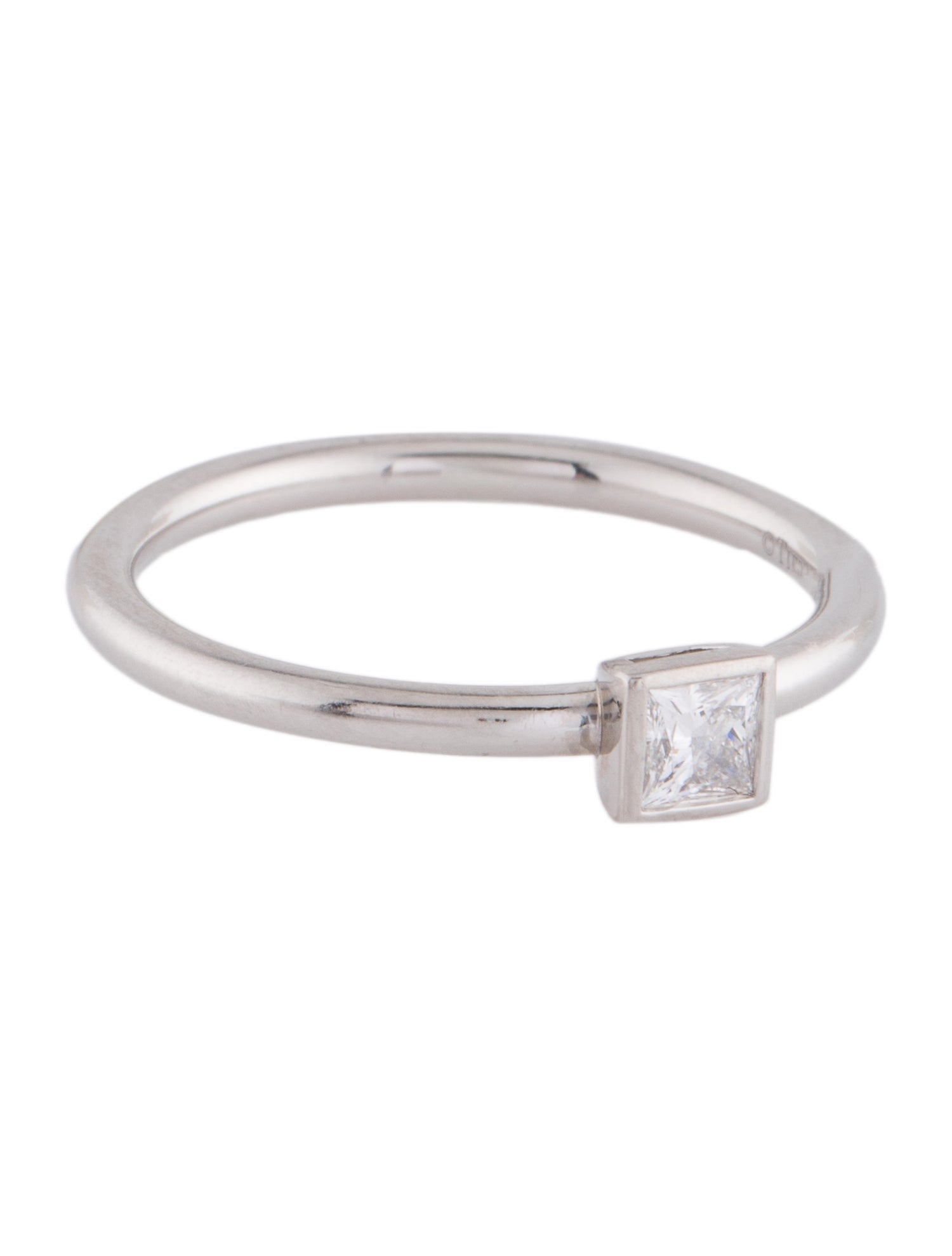 Tiffany & Co. Platinum Diamond Solitaire Engagement Ring