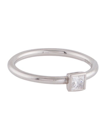 Tiffany & Co. Cocktail Ring Platinum Diamond Solitaire Engagement 5.25