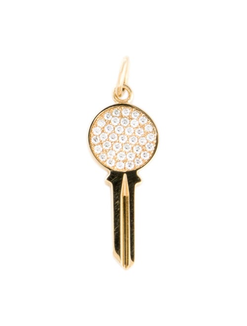 Tiffany & Co. 18K Diamond Key Charm