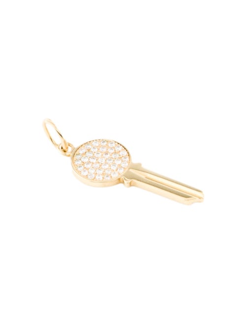 Tiffany & Co. 18K Diamond Key Charm