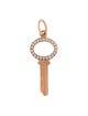 Tiffany & Co. 18K Diamond Modern Keys Open Oval Key Pendant