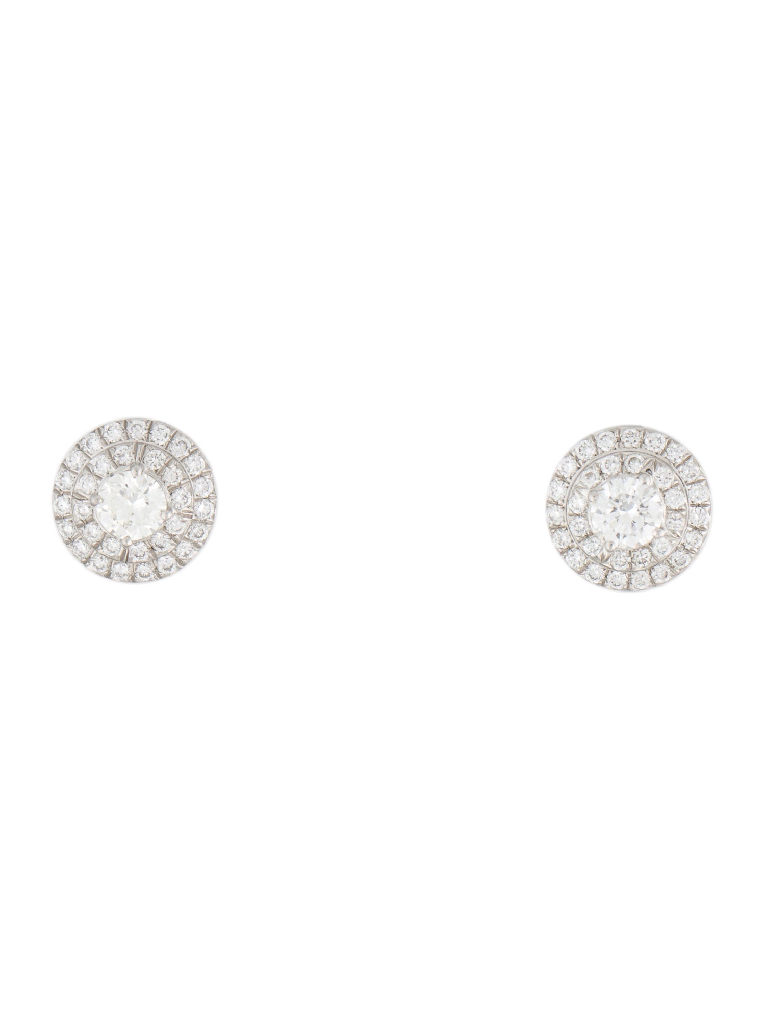 Tiffany & Co. Platinum Diamond Soleste® Stud Earrings