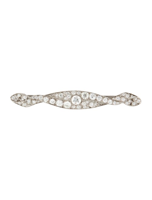 Tiffany & Co. Antique Platinum 2.60ctw Diamond Brooch