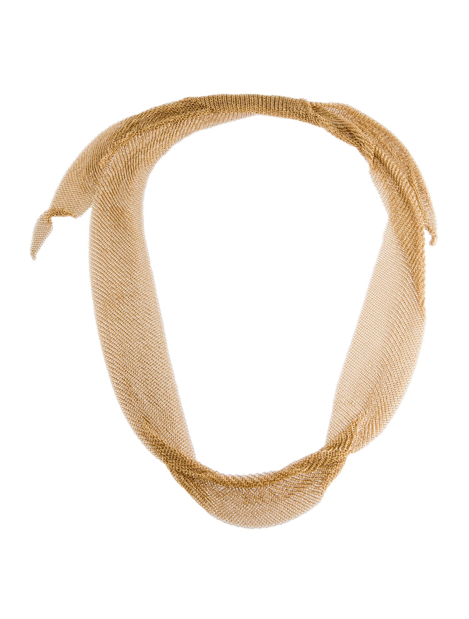 Necklace Yuri Ichihashi 18K Mesh Link Scarf Necklace - Chain