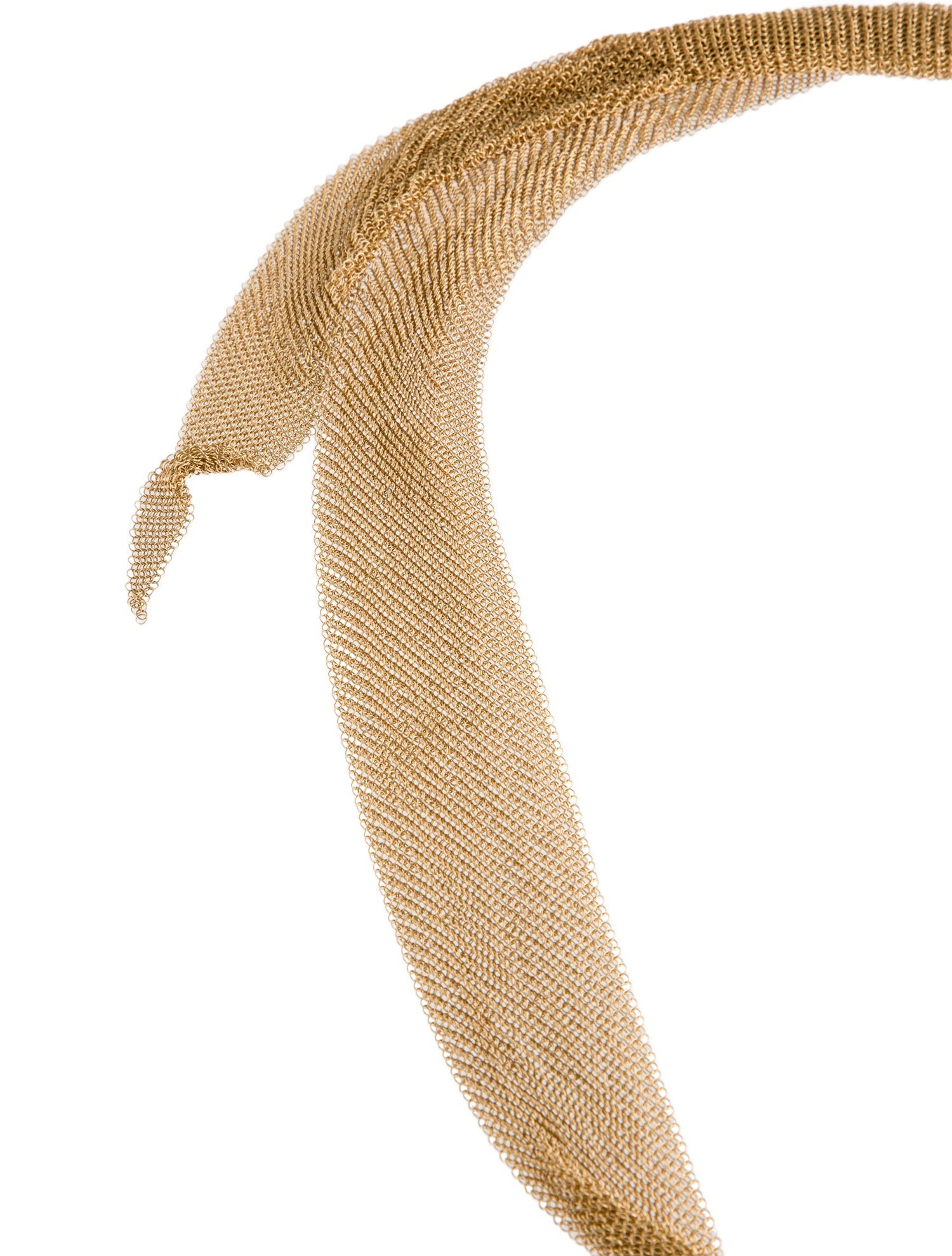 Tiffany & Co. 18K Mesh Scarf Necklace