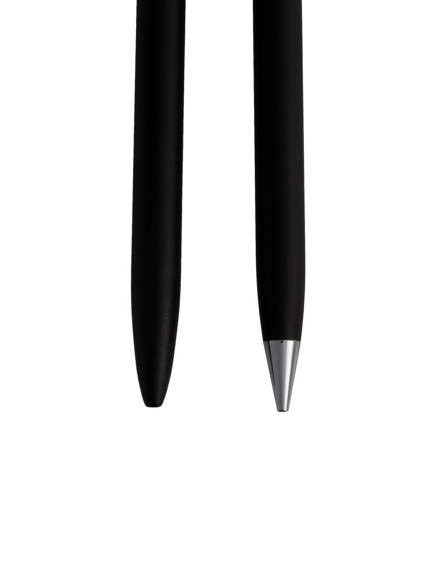 Tiffany & Co. Pair of Sterling Silver Trimmed T-Clip Ballpoint Pens