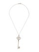 Tiffany & Co. Large Crown Key Pendant Necklace