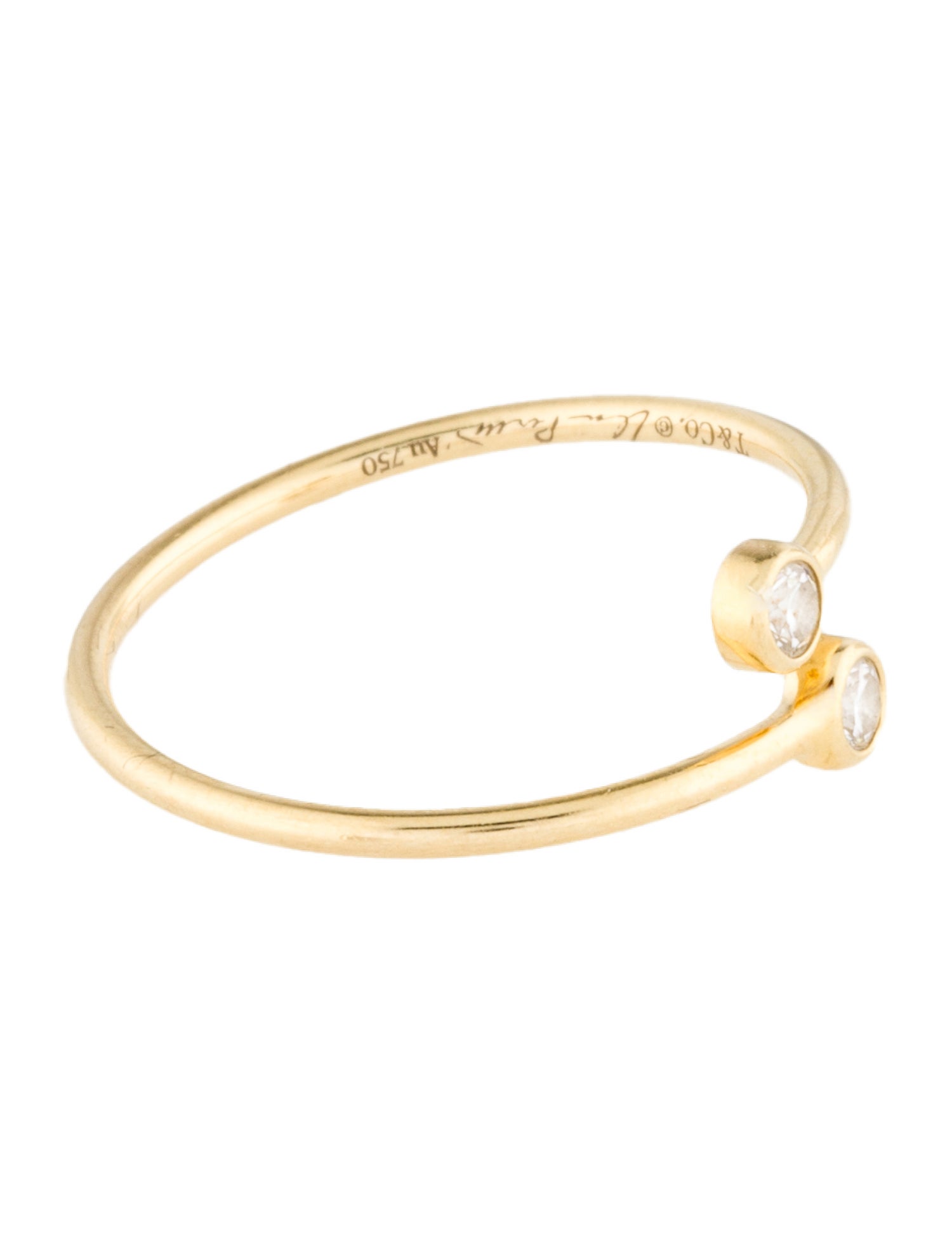 Tiffany & Co. 18K Diamond Hoop Ring