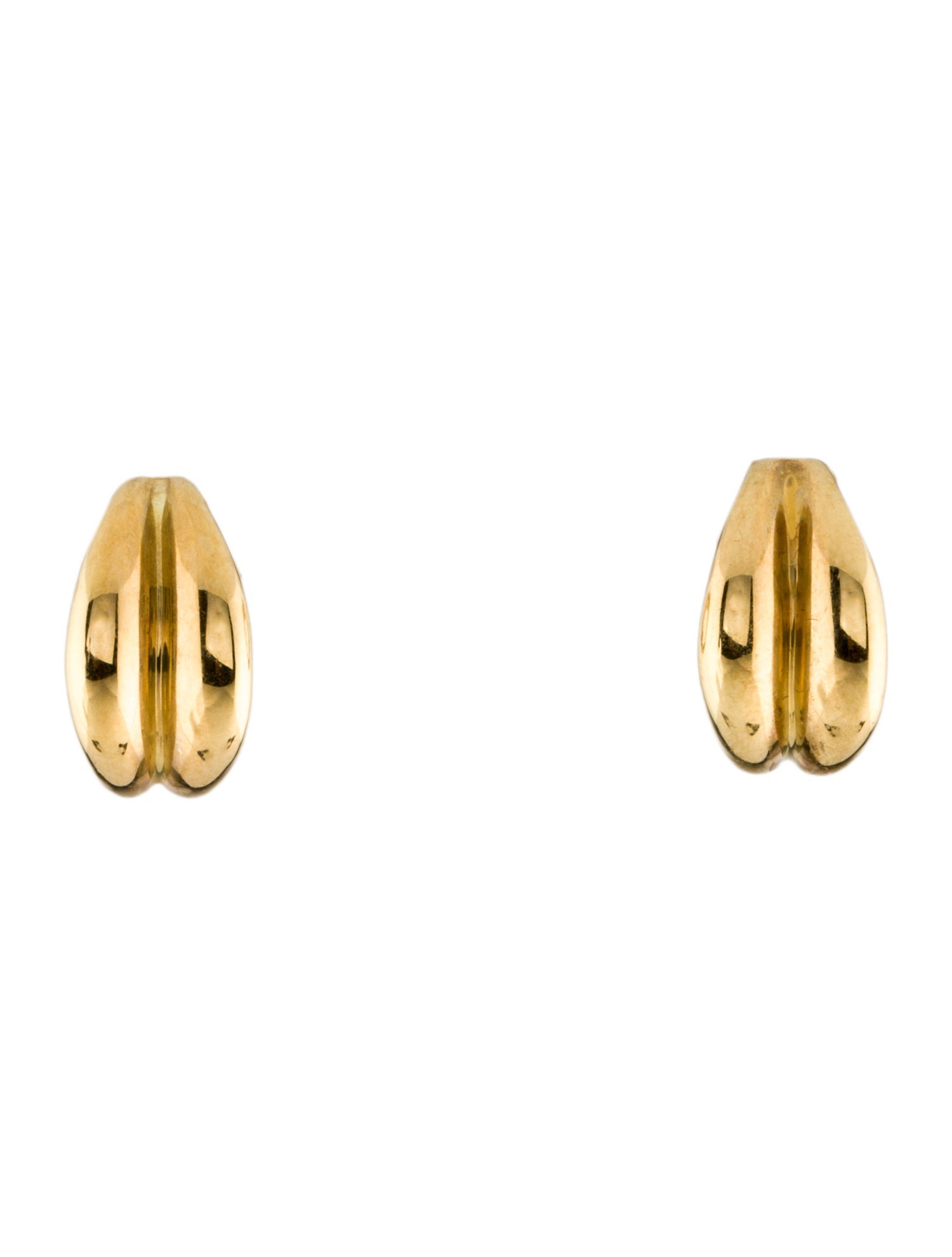 Tiffany & Co. 18K Clover Leaf Huggie Earclips