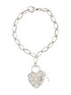 Tiffany & Co. Filigree Heart Lock & Key Charm Bracelet