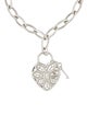 Tiffany & Co. Filigree Heart Lock & Key Charm Bracelet