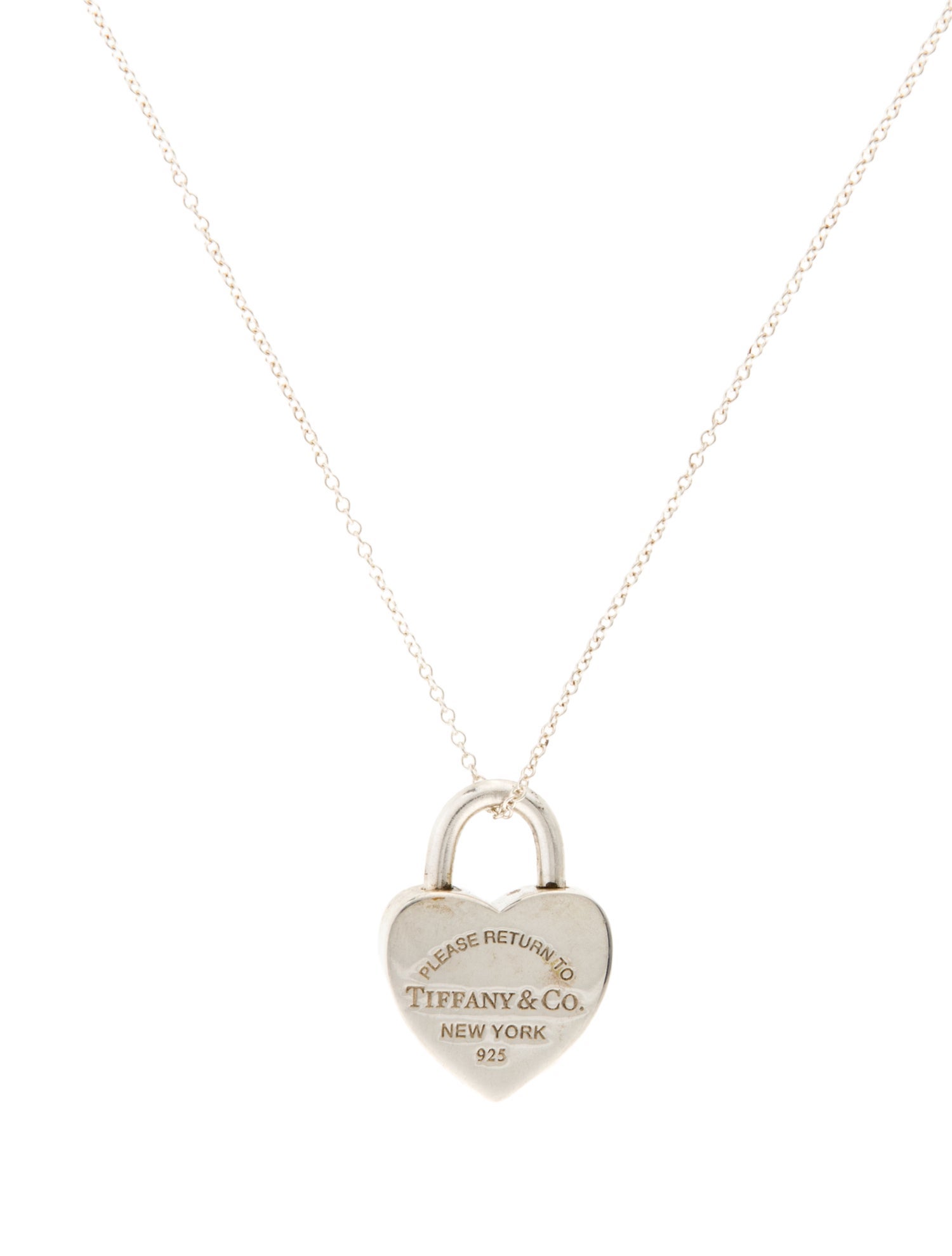 Tiffany & Co. Heart Lock Pendant Necklace