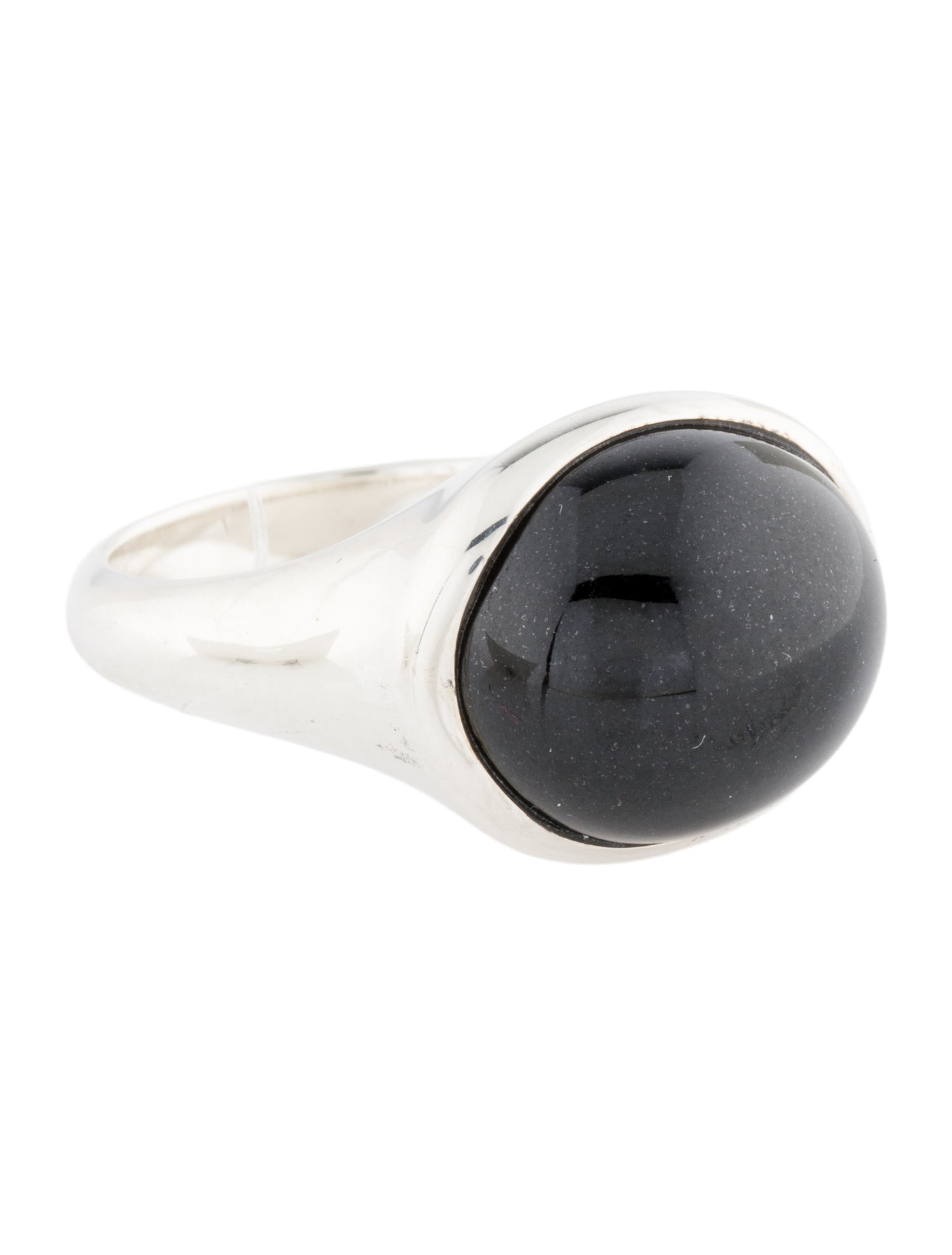 Tiffany & Co. Black Jade Cabochon Ring