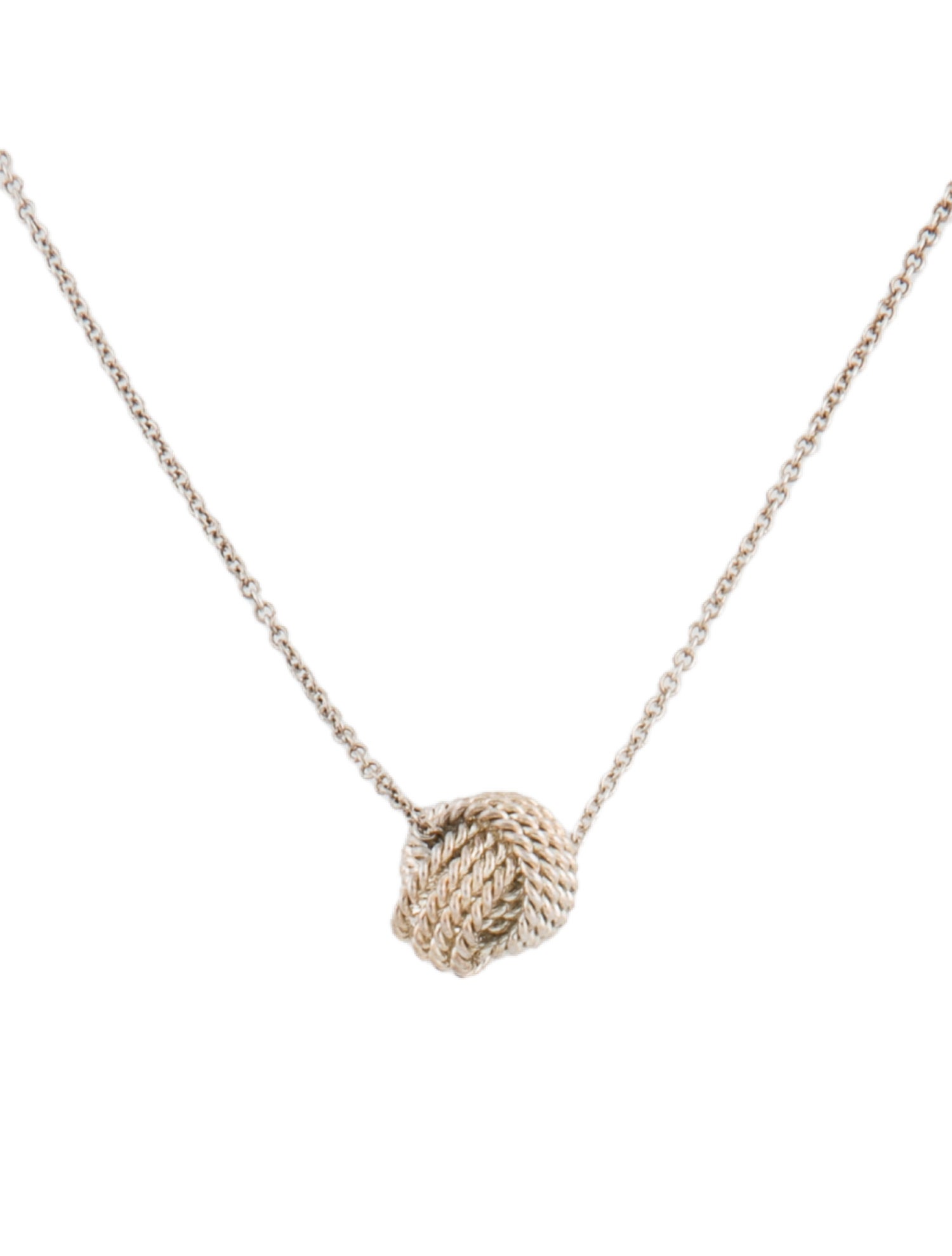 Tiffany & Co. Knot Pendant Necklace
