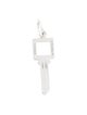 Tiffany & Co. 18K Diamond Moderns Keys Open Square Key Pendant