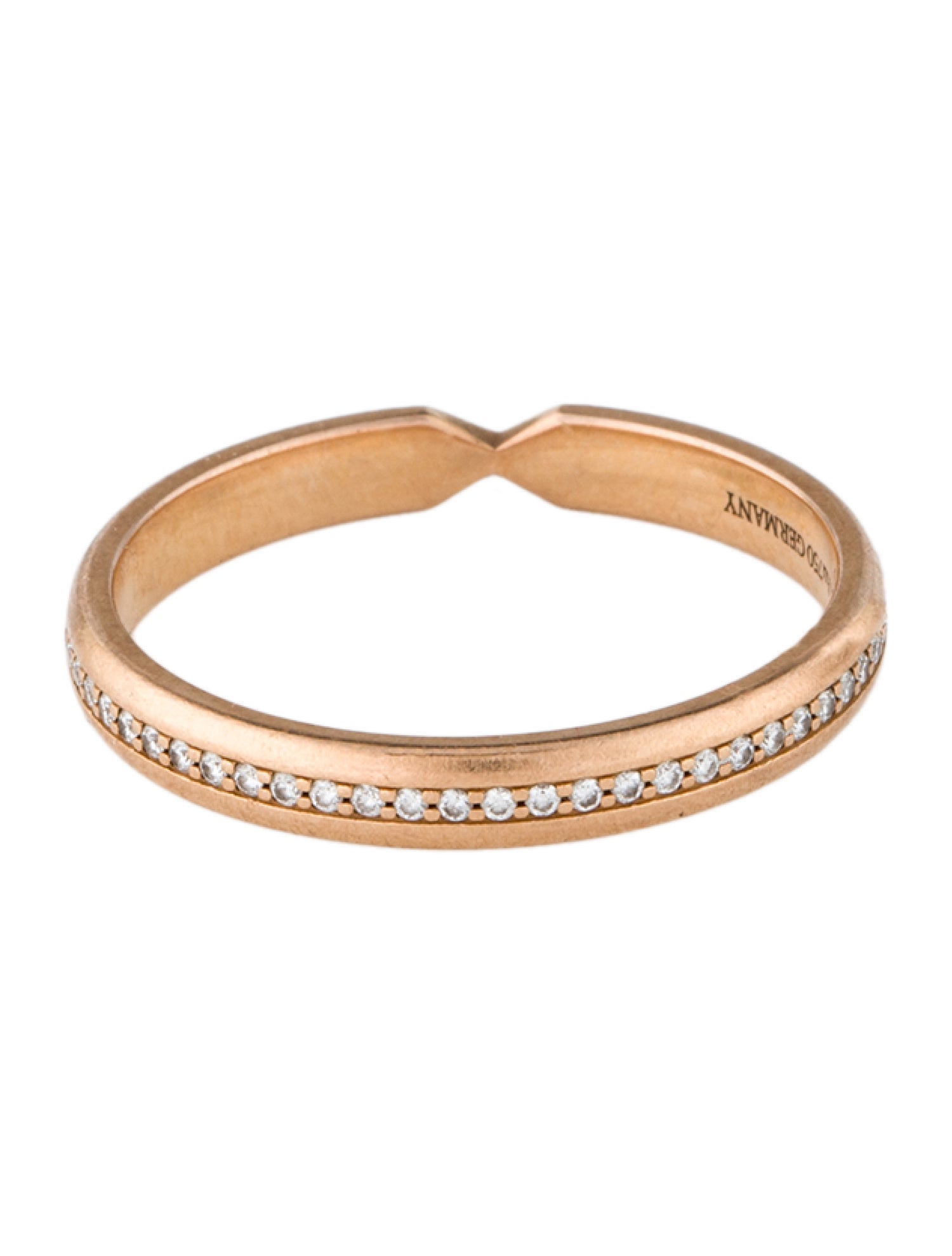 Tiffany & Co. 18K Diamond Nesting Narrow Band