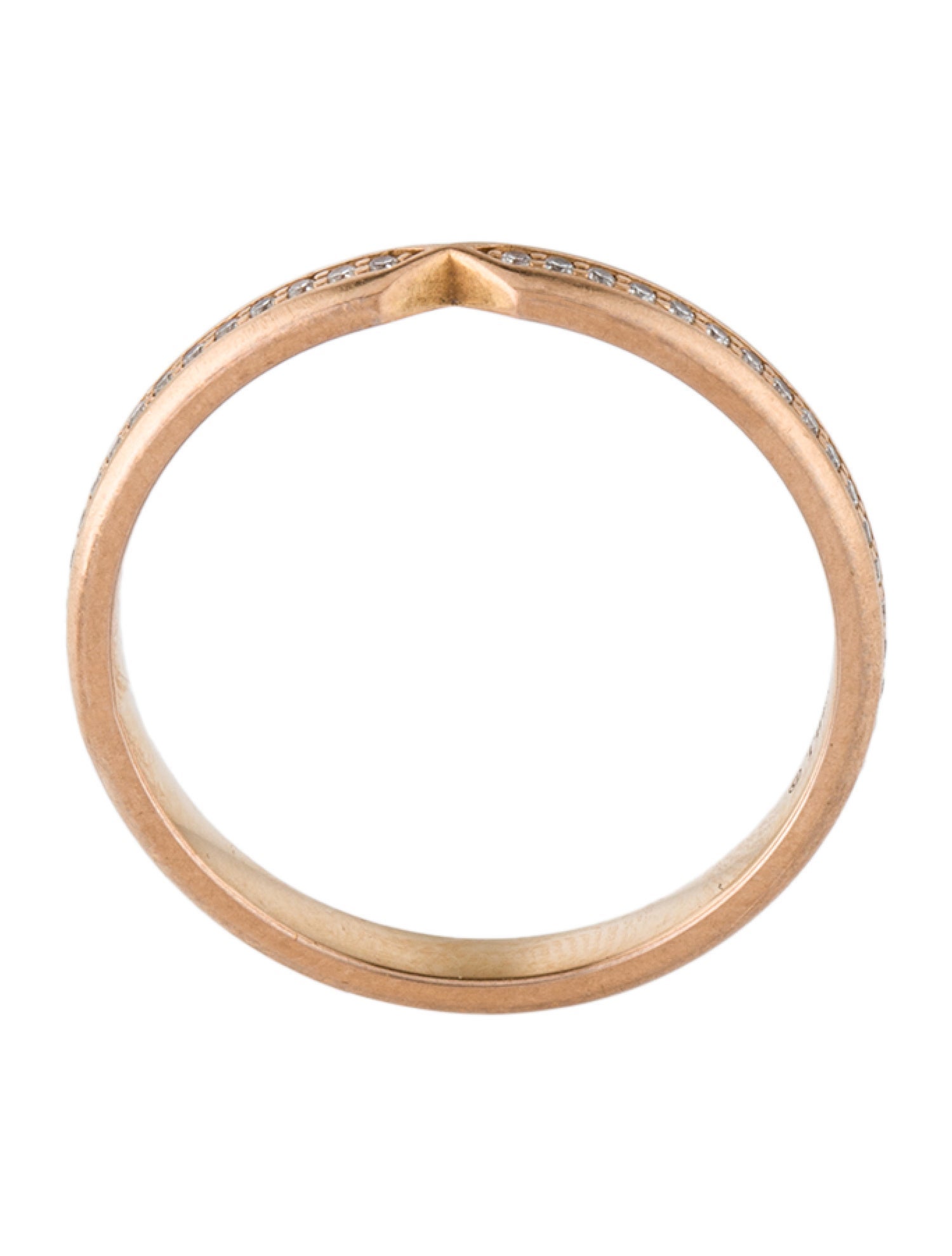 Tiffany & Co. 18K Diamond Nesting Narrow Band