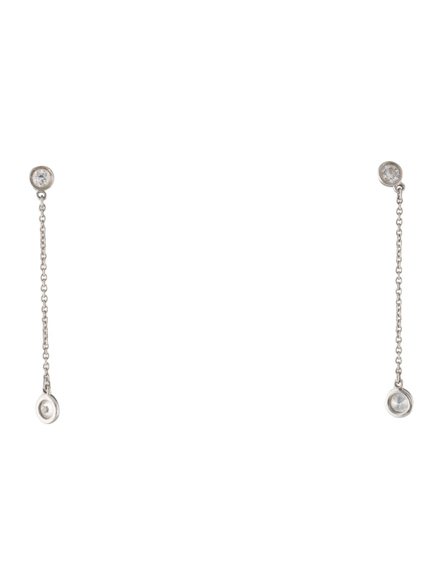 Tiffany & Co. Platinum Diamonds by the Yard Drop Earrings