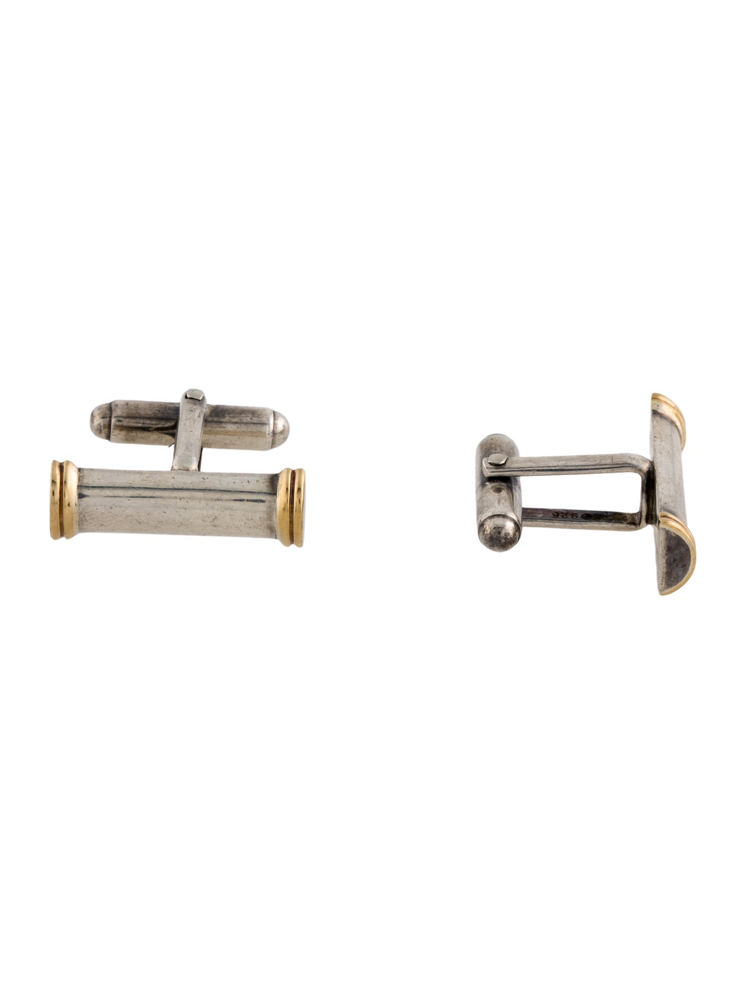 Tiffany & Co. Vintage Two-Tone Bar Cufflinks