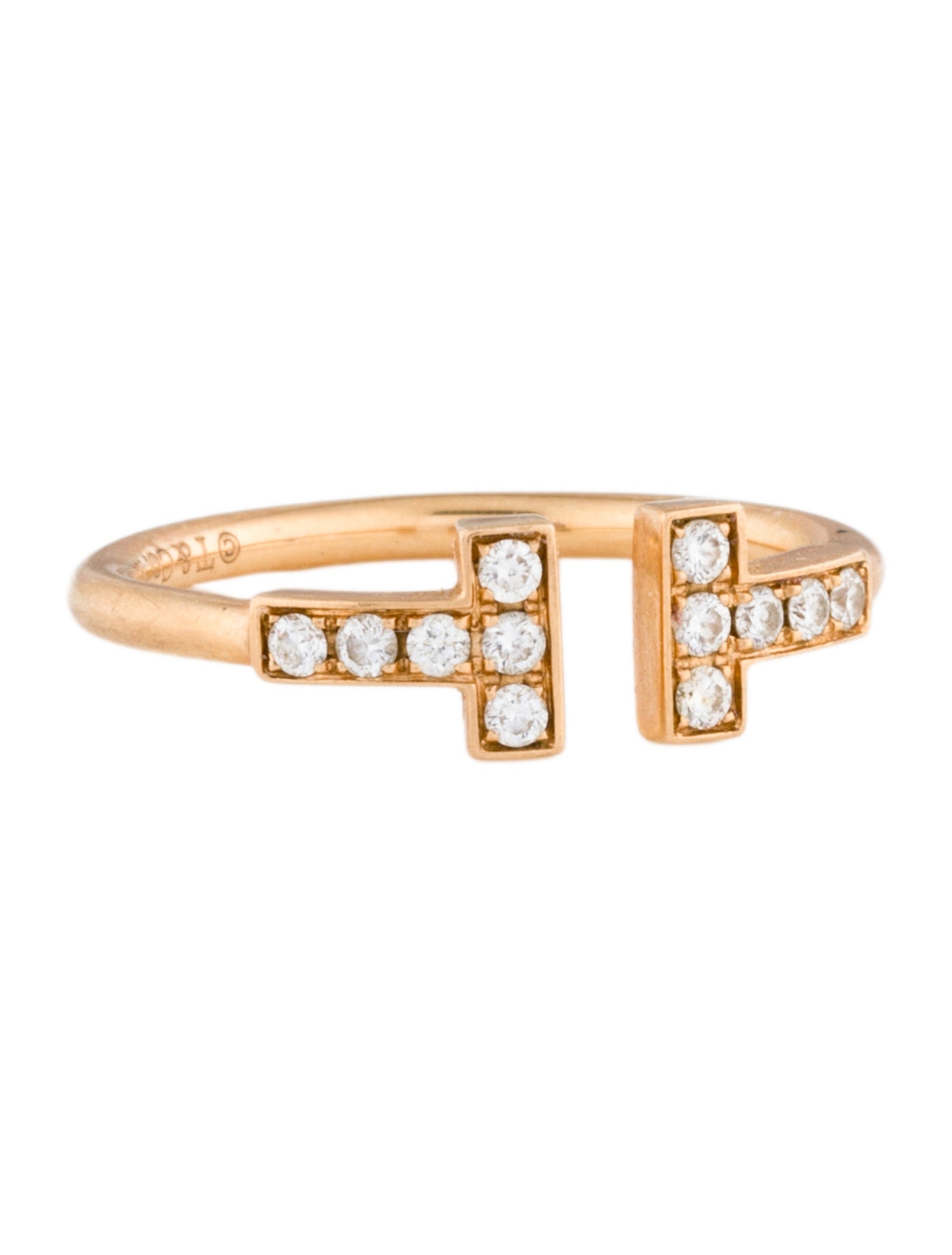 Tiffany & Co. 18K Diamond Wire Ring