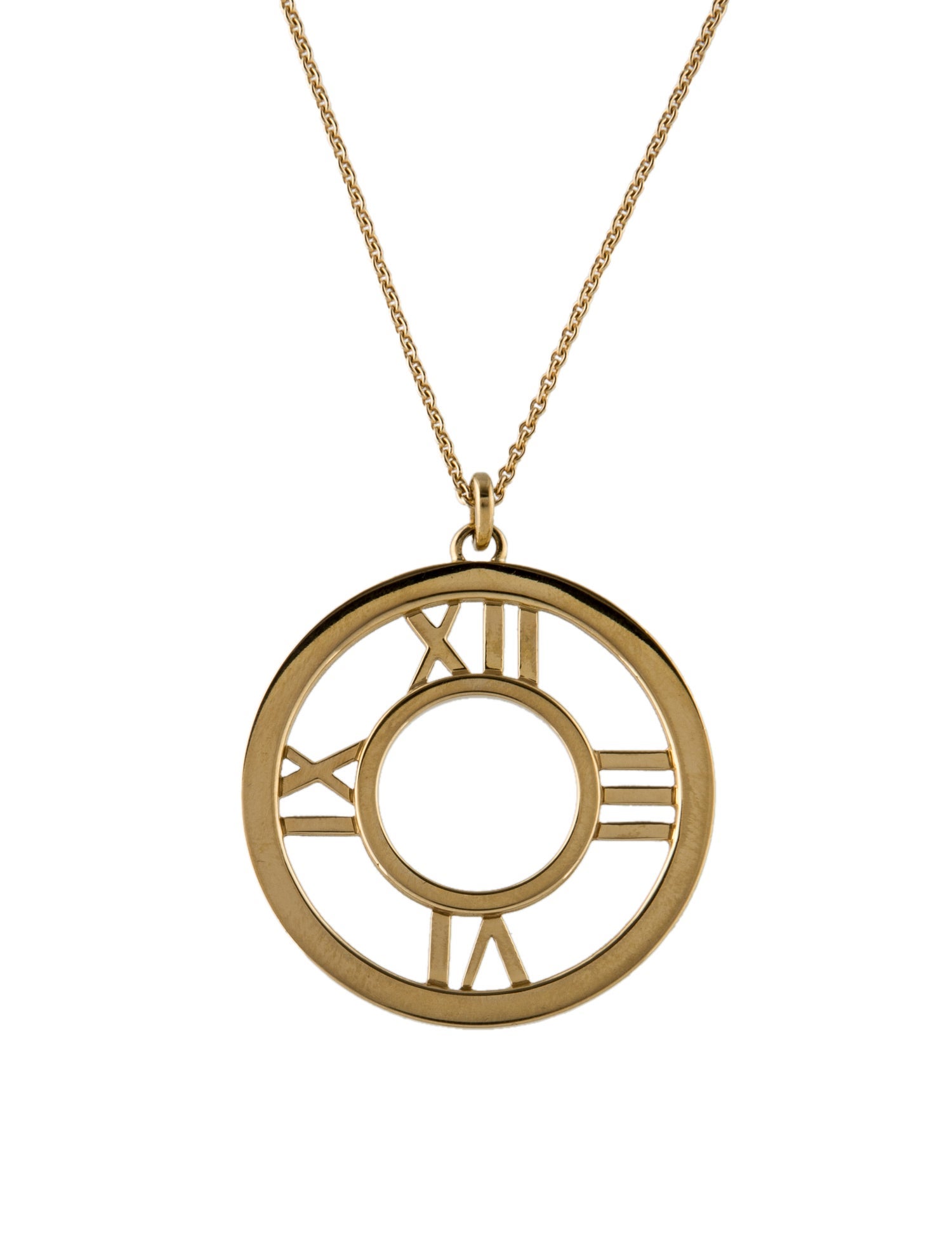 Tiffany & Co. 18K Open Atlas Pendant Necklace
