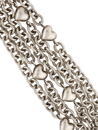 Tiffany & Co. Puffed Heart Multistrand Toggle Bracelet