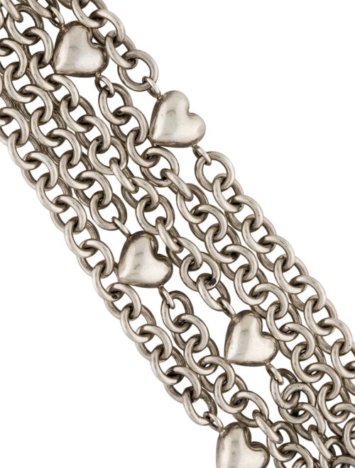 Tiffany & Co. Puffed Heart Multistrand Toggle Bracelet