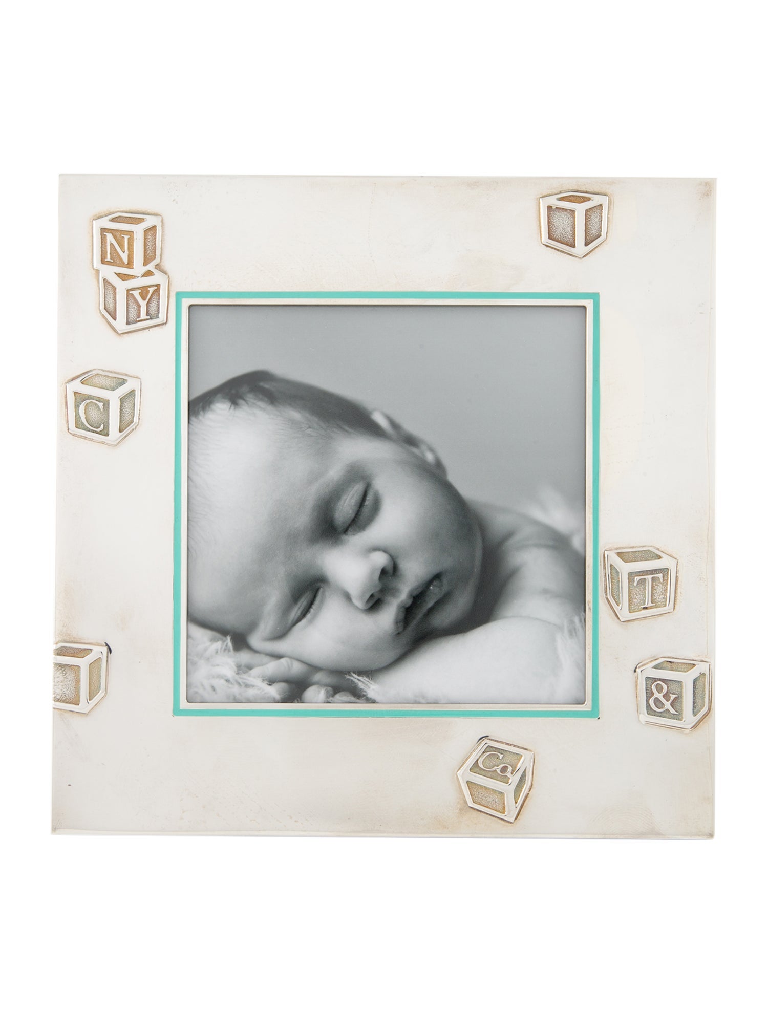 Tiffany & Co. Sterling Blocks Picture Frame