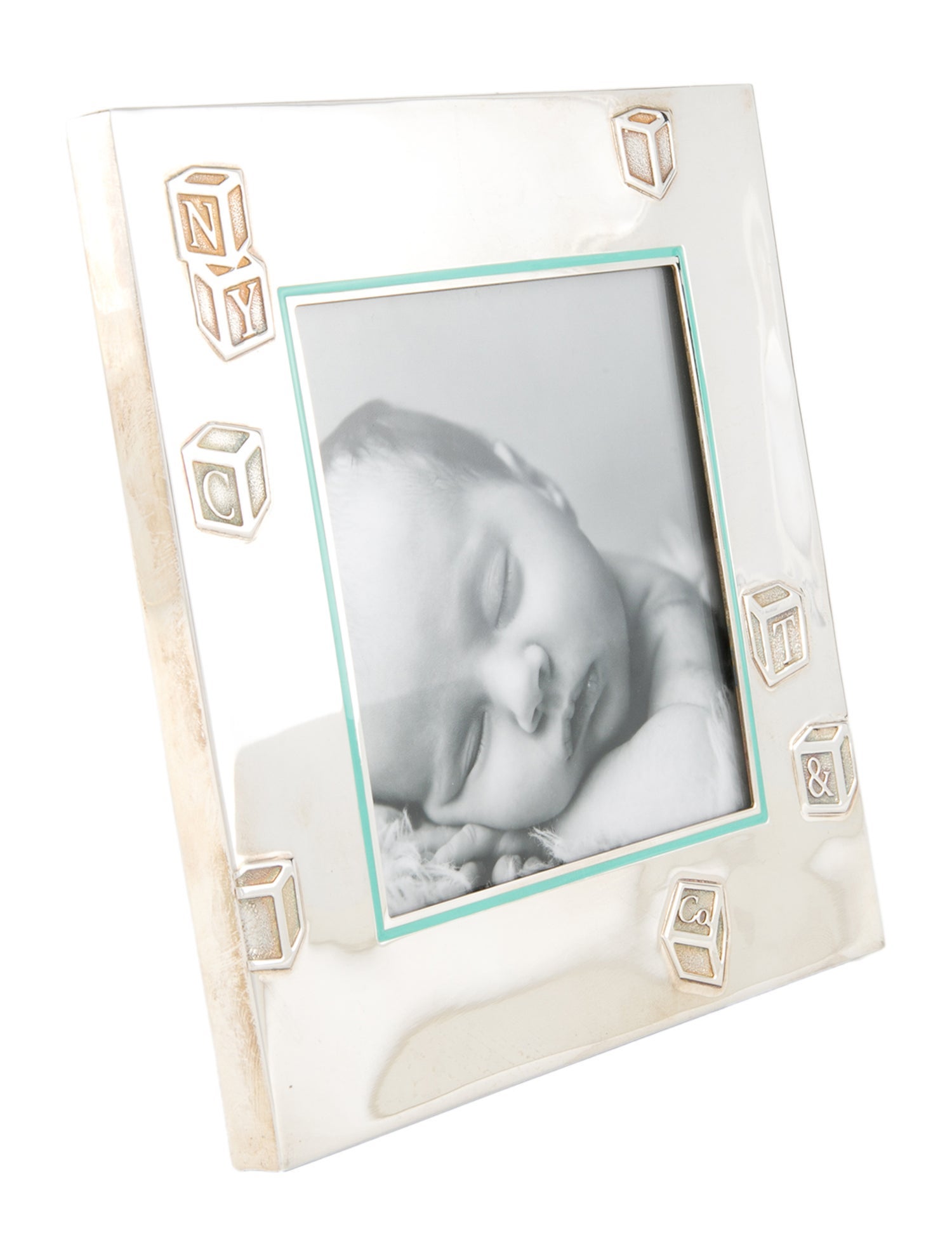 Tiffany & Co. Sterling Blocks Picture Frame