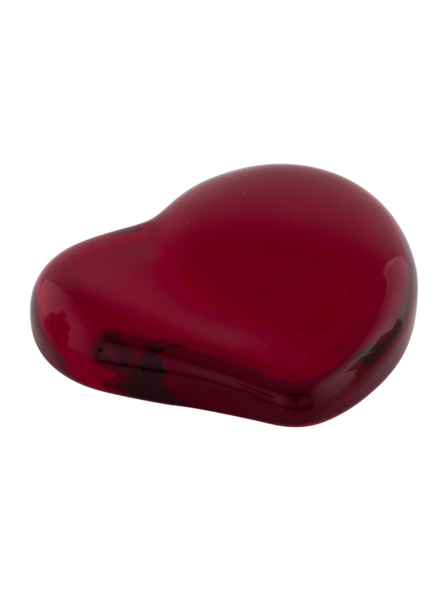 Tiffany & Co. Elsa Peretti Crystal Heart Paperweight