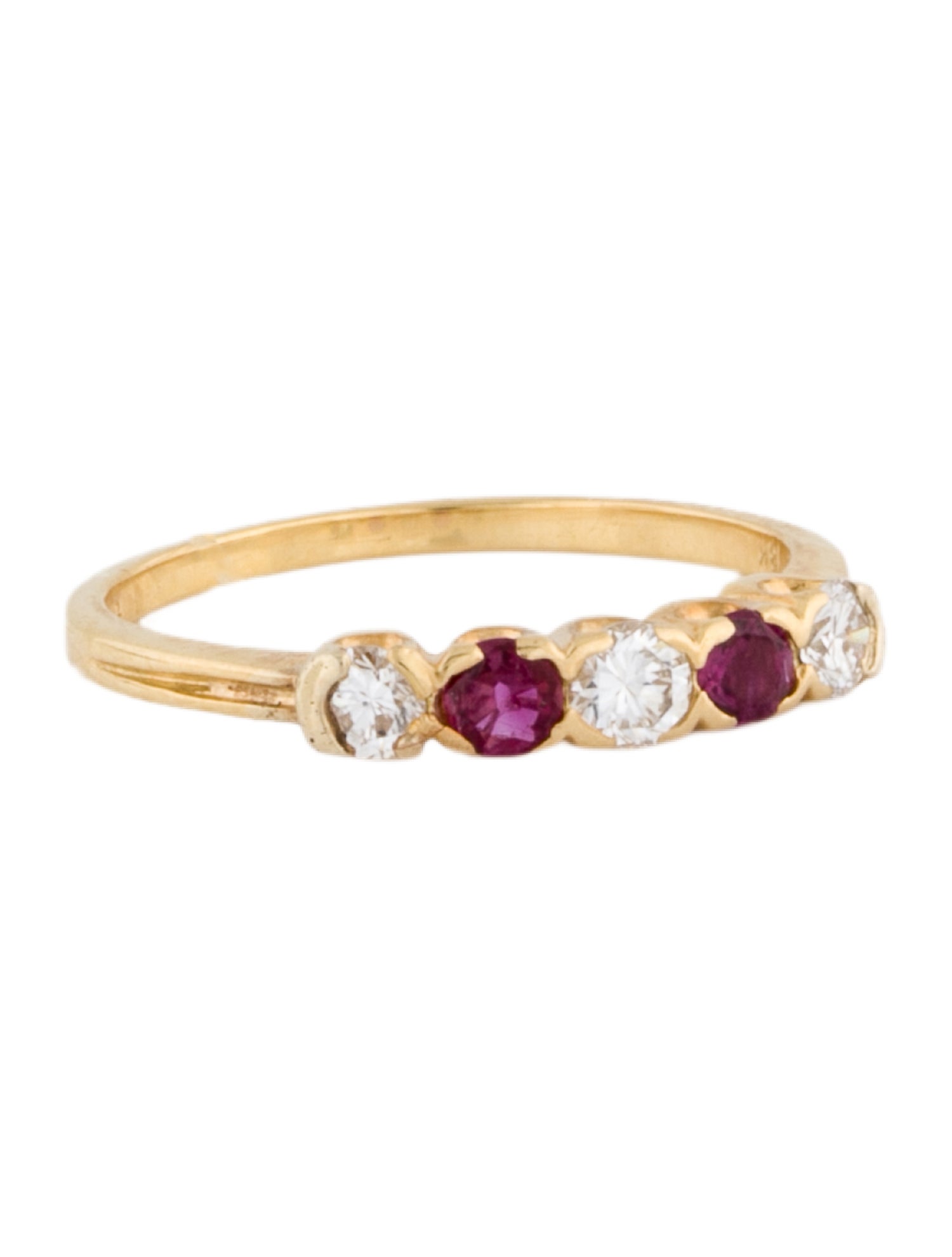 Ring 18k 1 16ct Ruby Diamond Cocktail Ring 18k Yellow Gold Cocktail