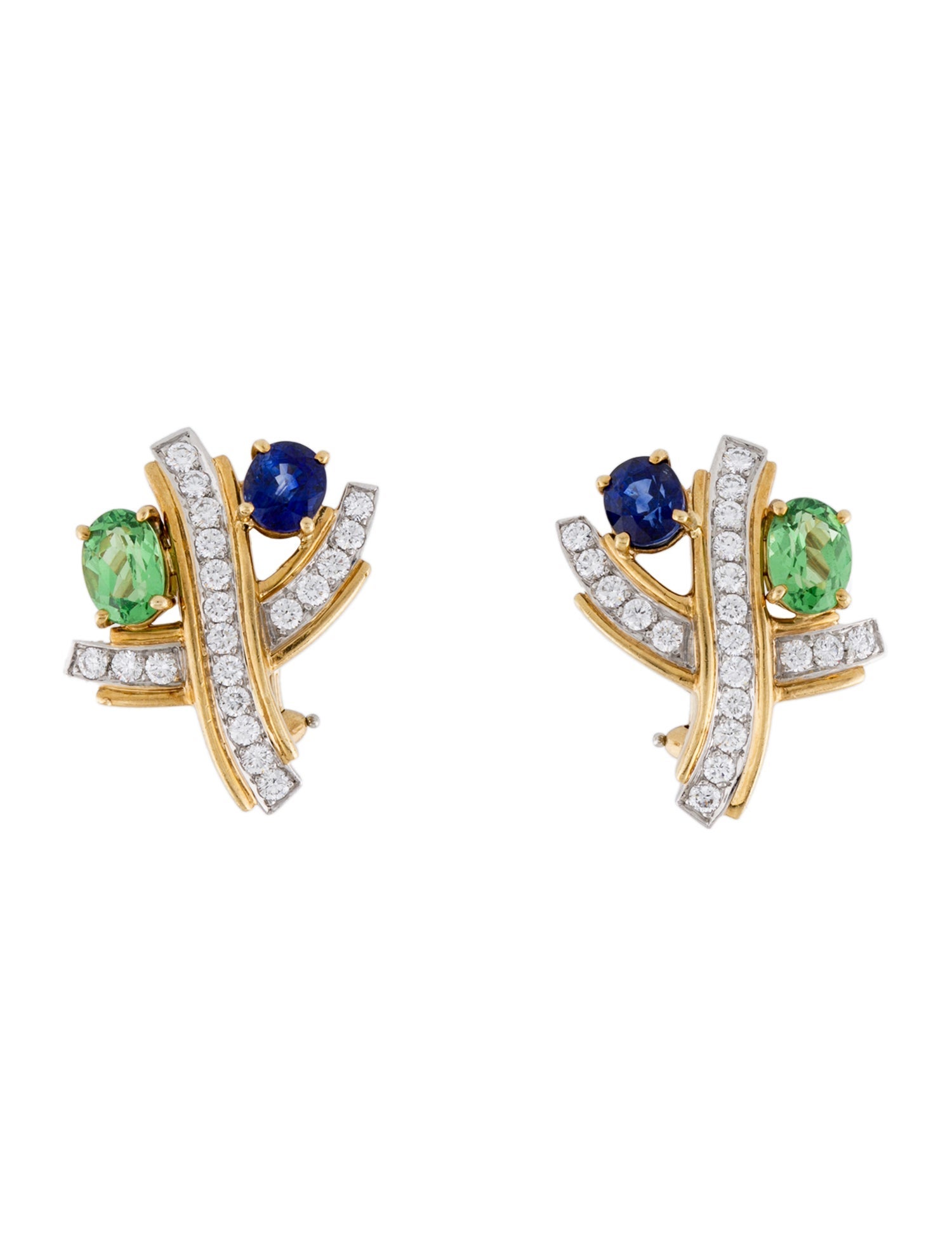 【直営・関税送料込】Drop Clip Earrings Tiffany & Co. Large Graffiti X Earclip Earrings - Sterling
