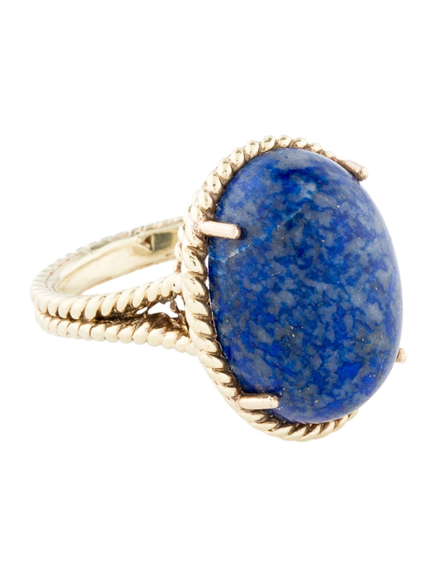 Tiffany & Co. 14K Vintage Lapis Lazuli Cocktail Ring