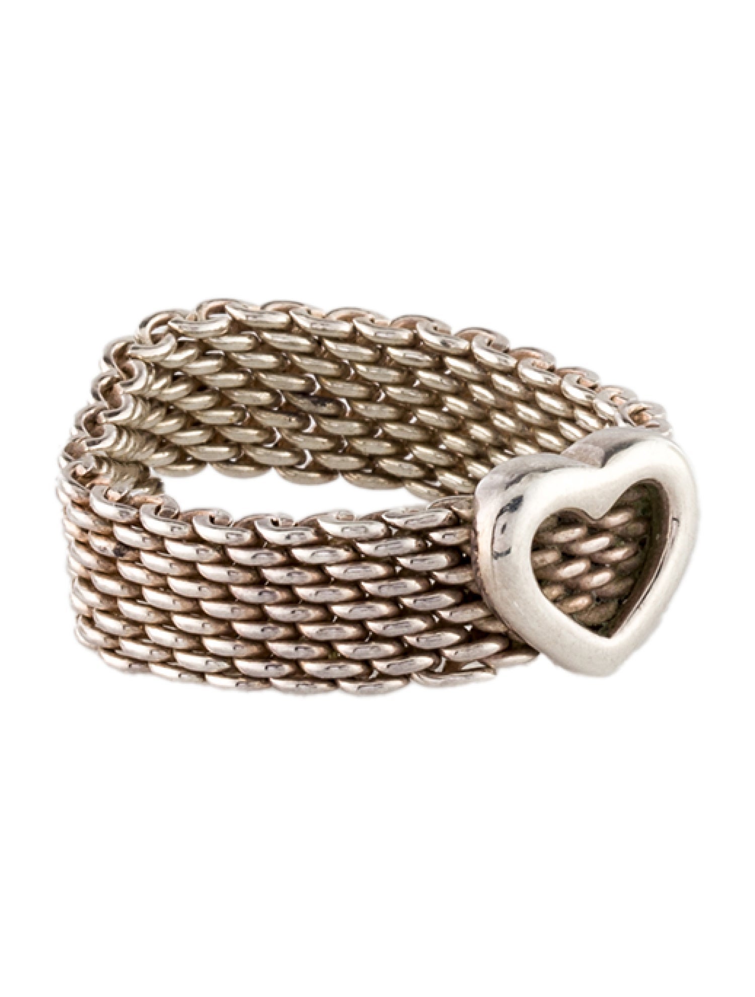 Tiffany & Co. Mesh Heart Ring