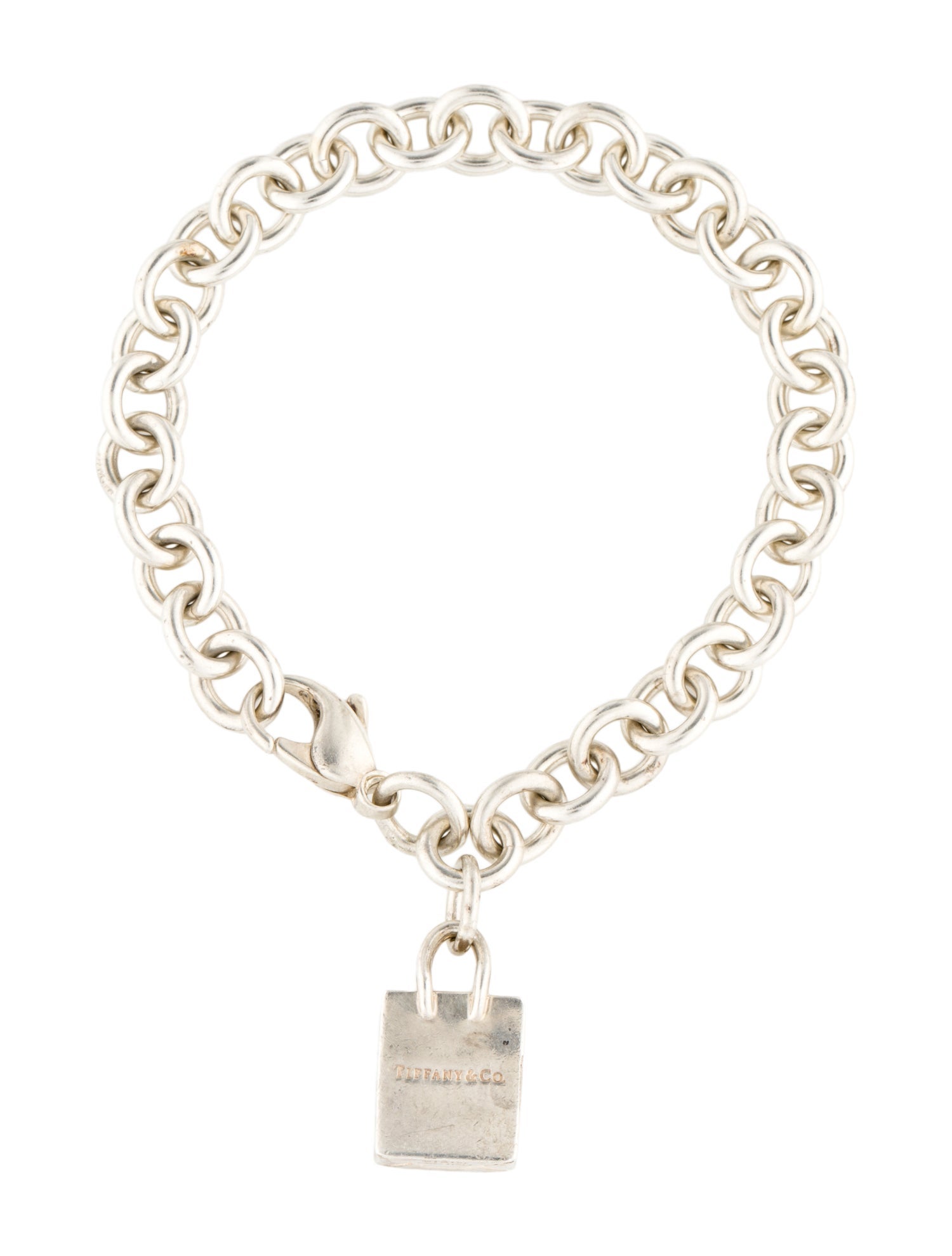 Tiffany & Co. Shopping Bag Charm Bracelet