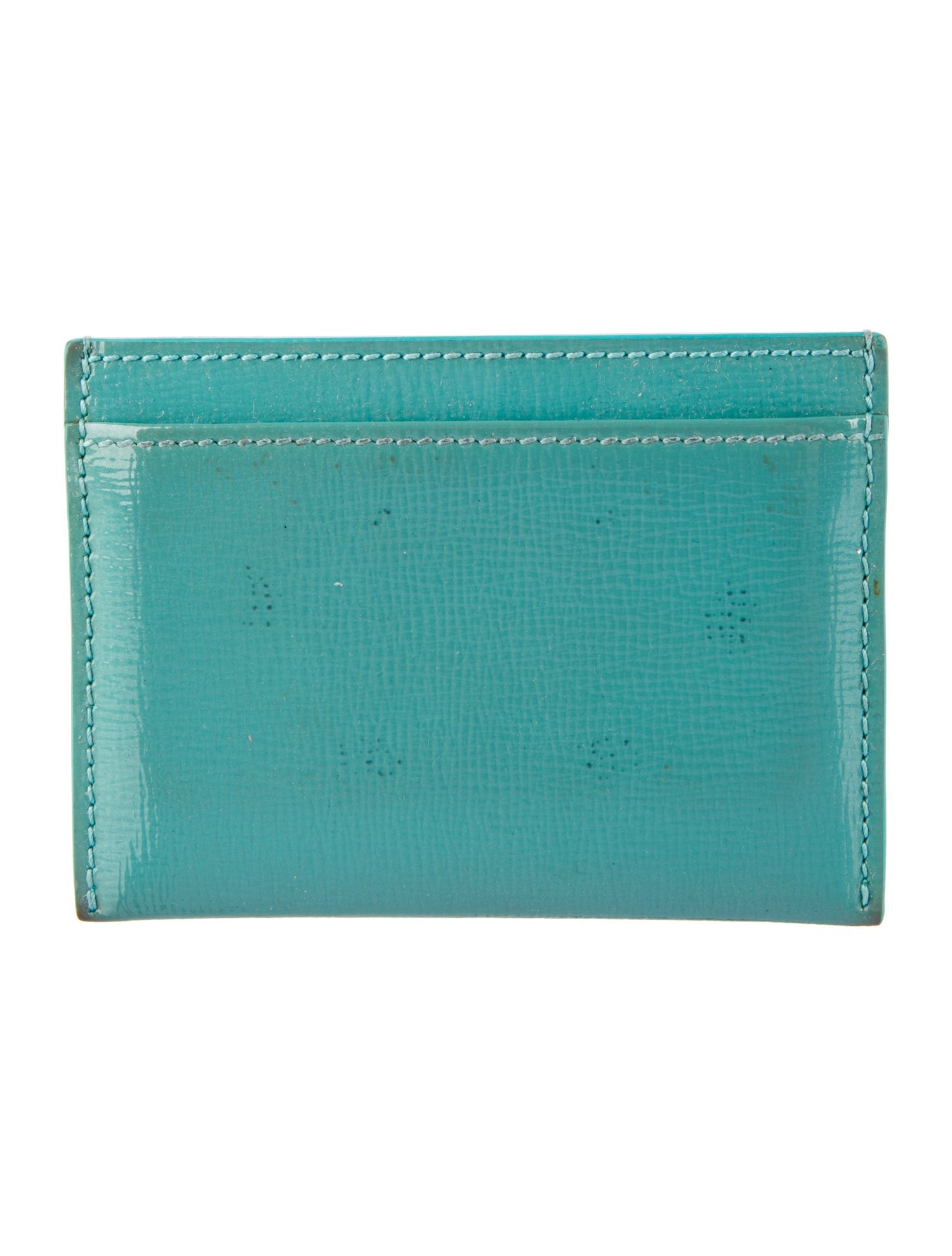 Tiffany & Co. Patent Leather Printed Bifold Wallet