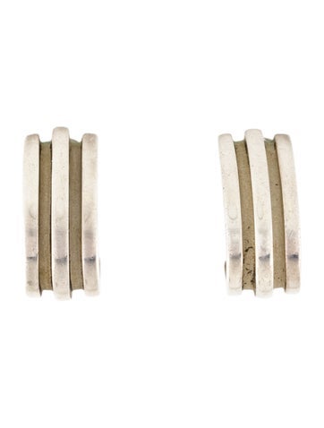Tiffany & Co. Clip-On Vintage Atlas Groove Half Hoop Earrings