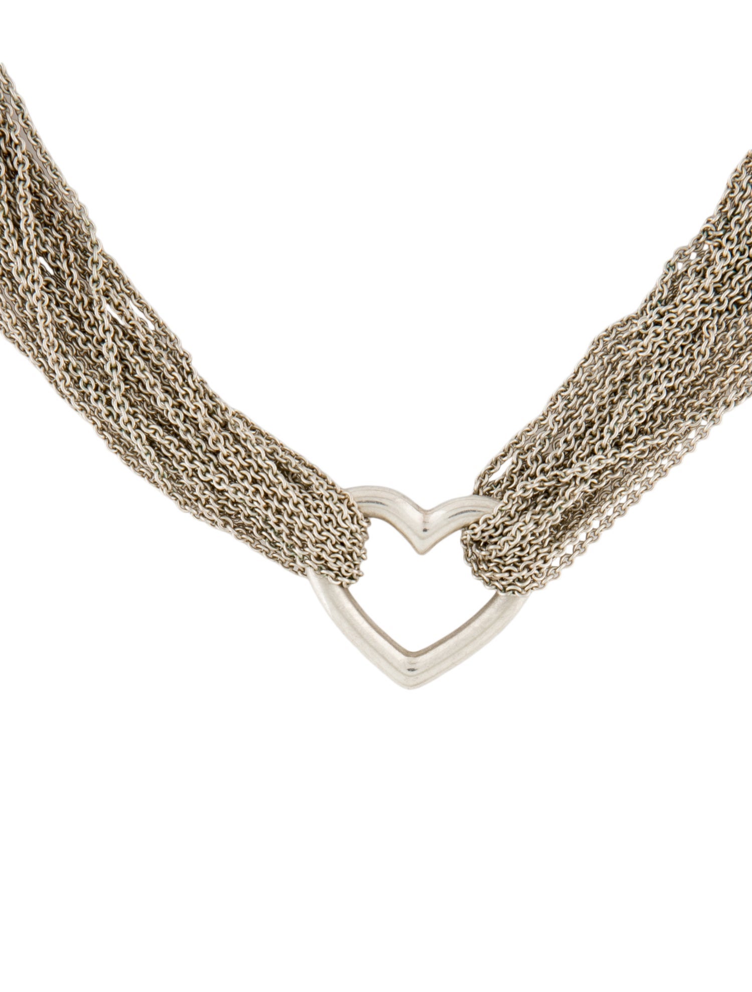 Tiffany & Co. Heart Multi Strand Toggle Necklace
