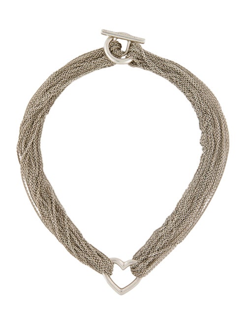 Tiffany & Co. Heart Multi Strand Toggle Necklace