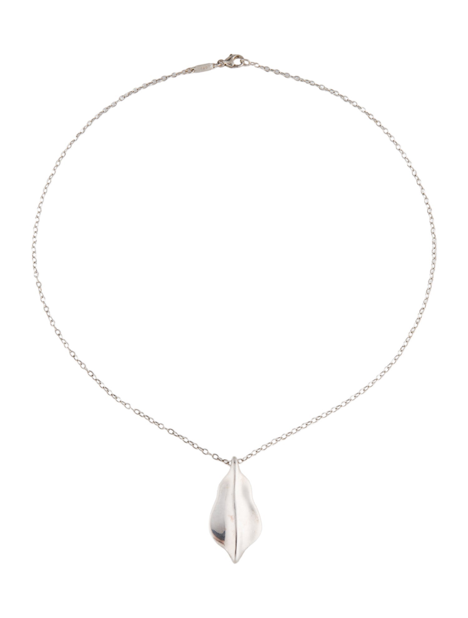 Tiffany & Co. Leaf Pendant Necklace