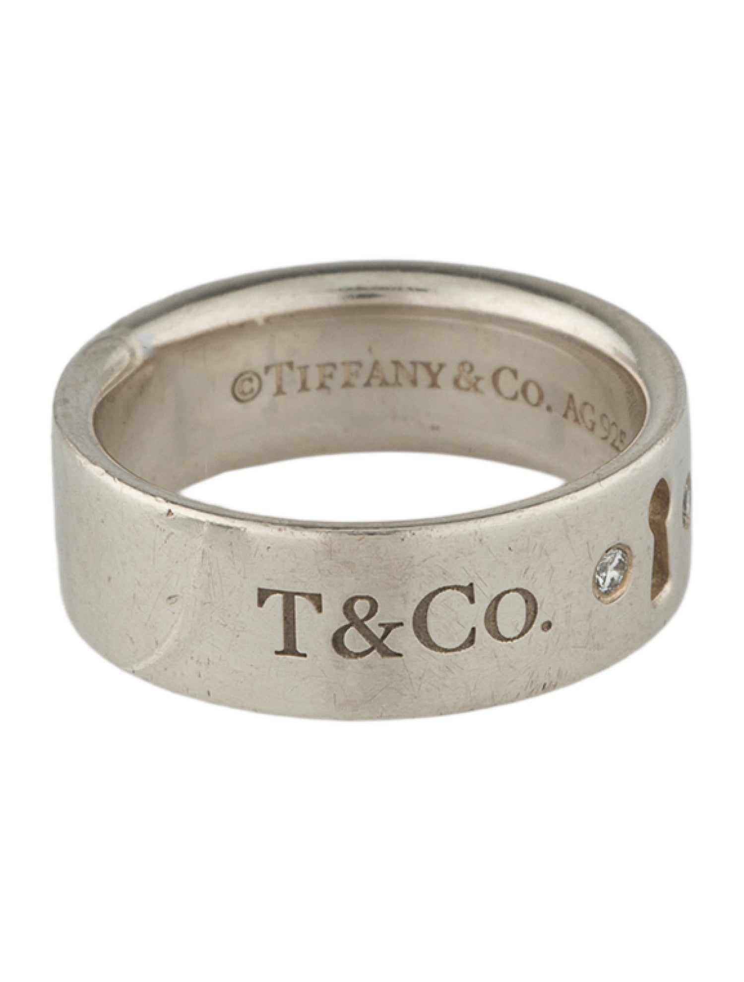 Tiffany & Co. Diamond Key Hole Ring