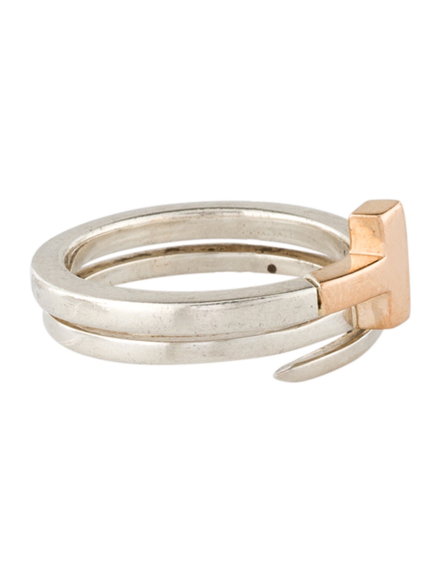 Tiffany & Co. HardWear Two-Row Ring - Sterling Silver Band