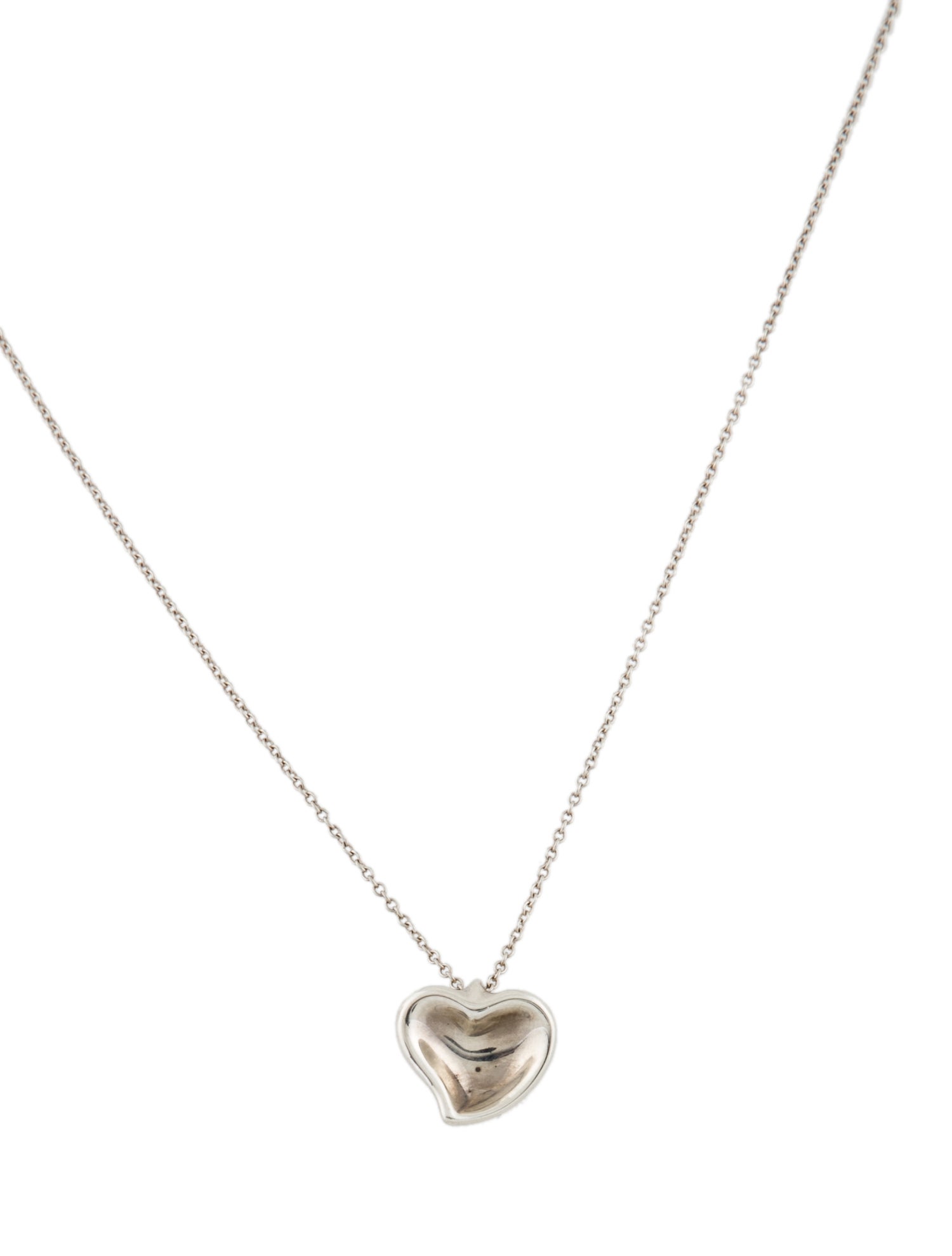 Tiffany & Co. Full Heart Pendant Necklace