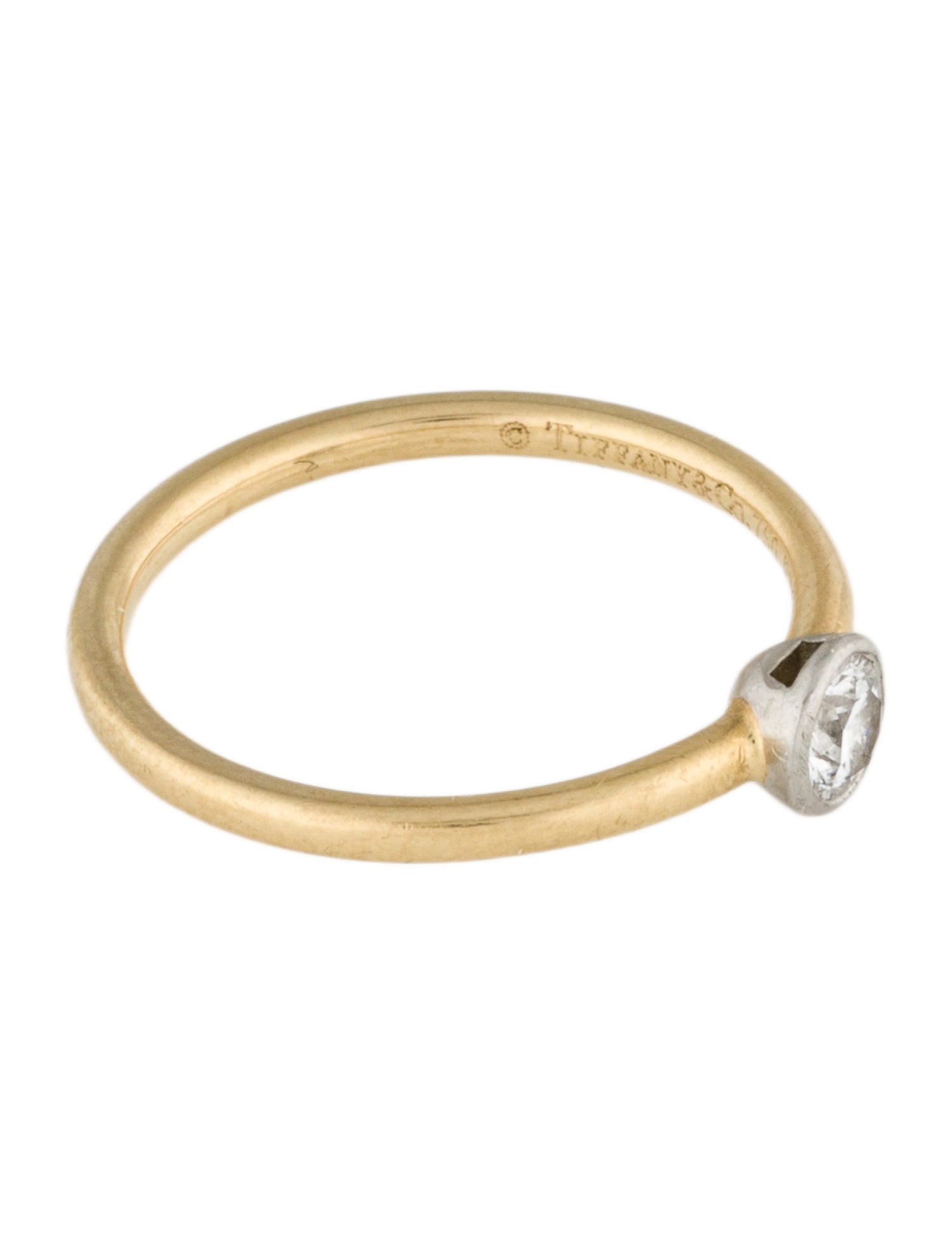 Tiffany & Co. Diamond Bezel Ring