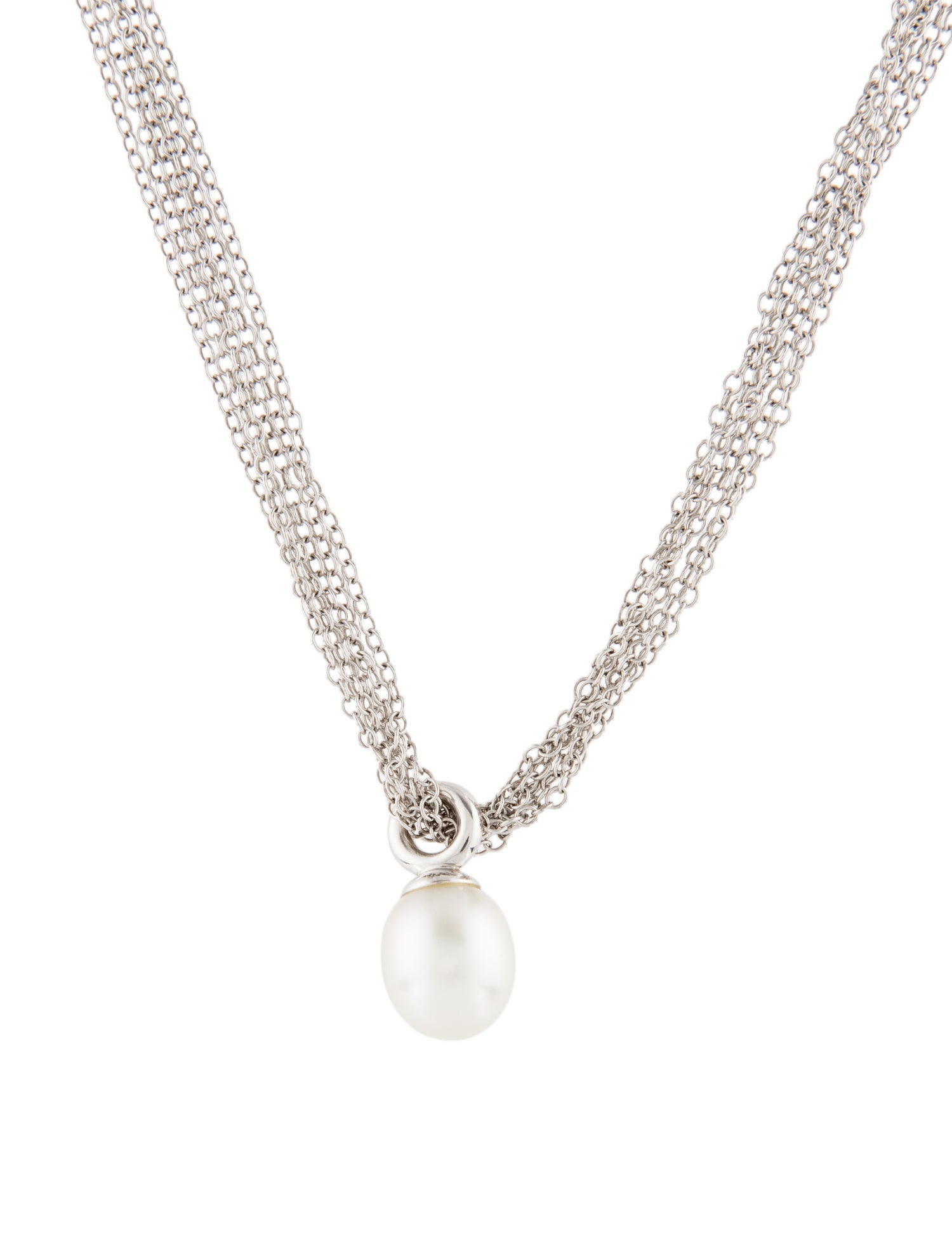 Tiffany & Co. Vintage 18K Pearl Multistrand Toggle Necklace