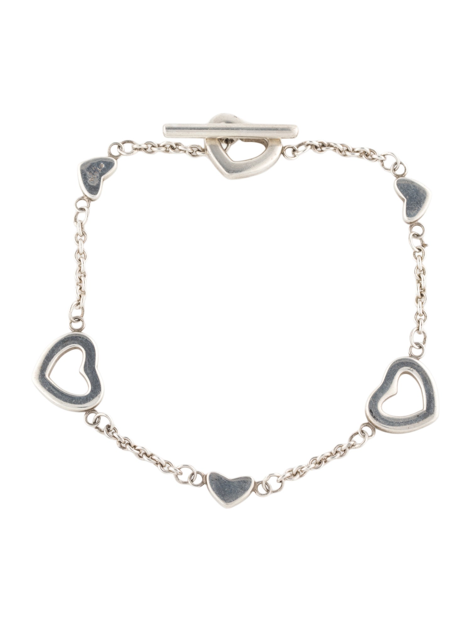 Tiffany & Co. Heart Station Toggle Bracelet