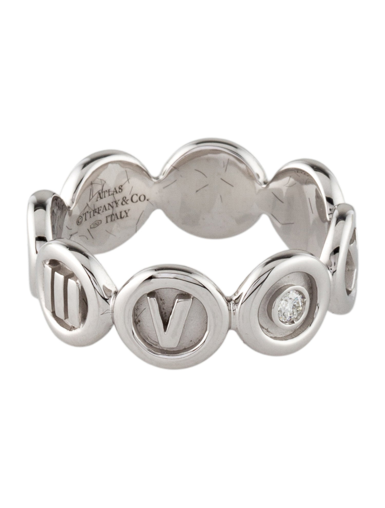 Tiffany & Co. 18K Diamond Atlas Band