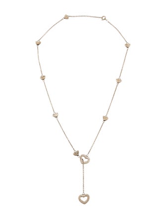 Tiffany & Co. Heart Lavalier Station Necklace